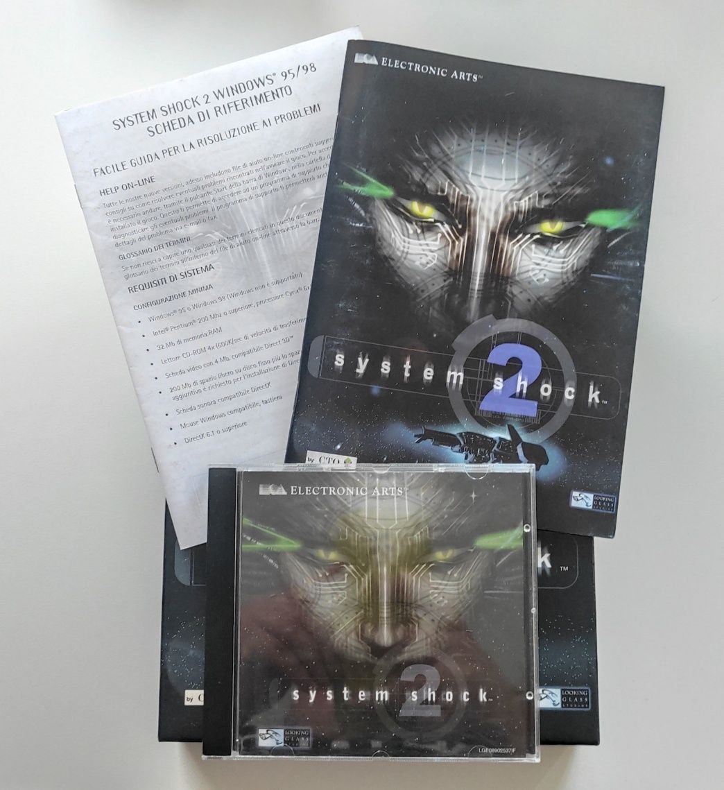 Gra komputerowa System Shock 2 - BIG BOX z 1999 r. UNIKAT - Komplet