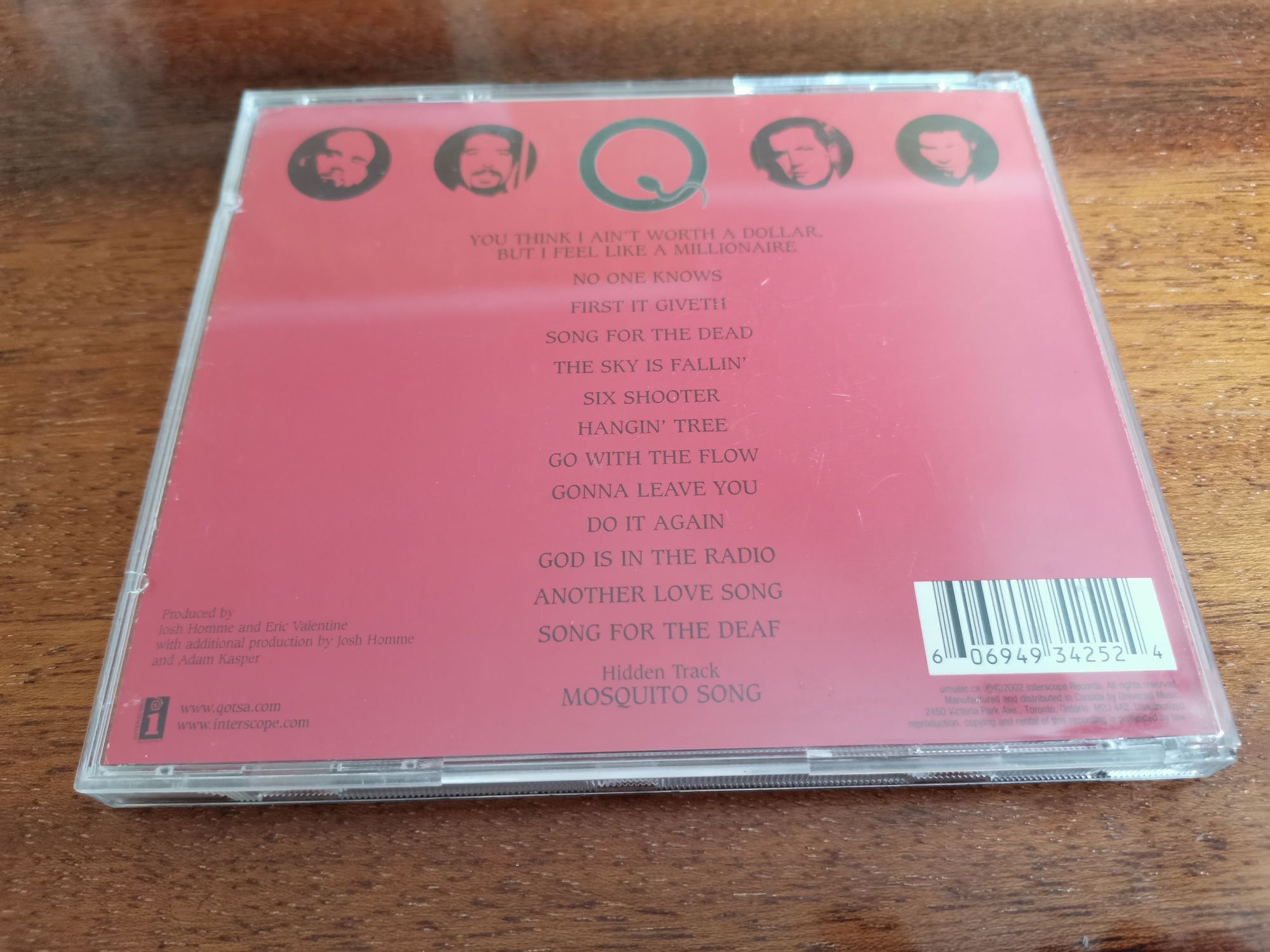 CD QOTSA - Songs for the deaf (фірмовий диск, Канада 2002)