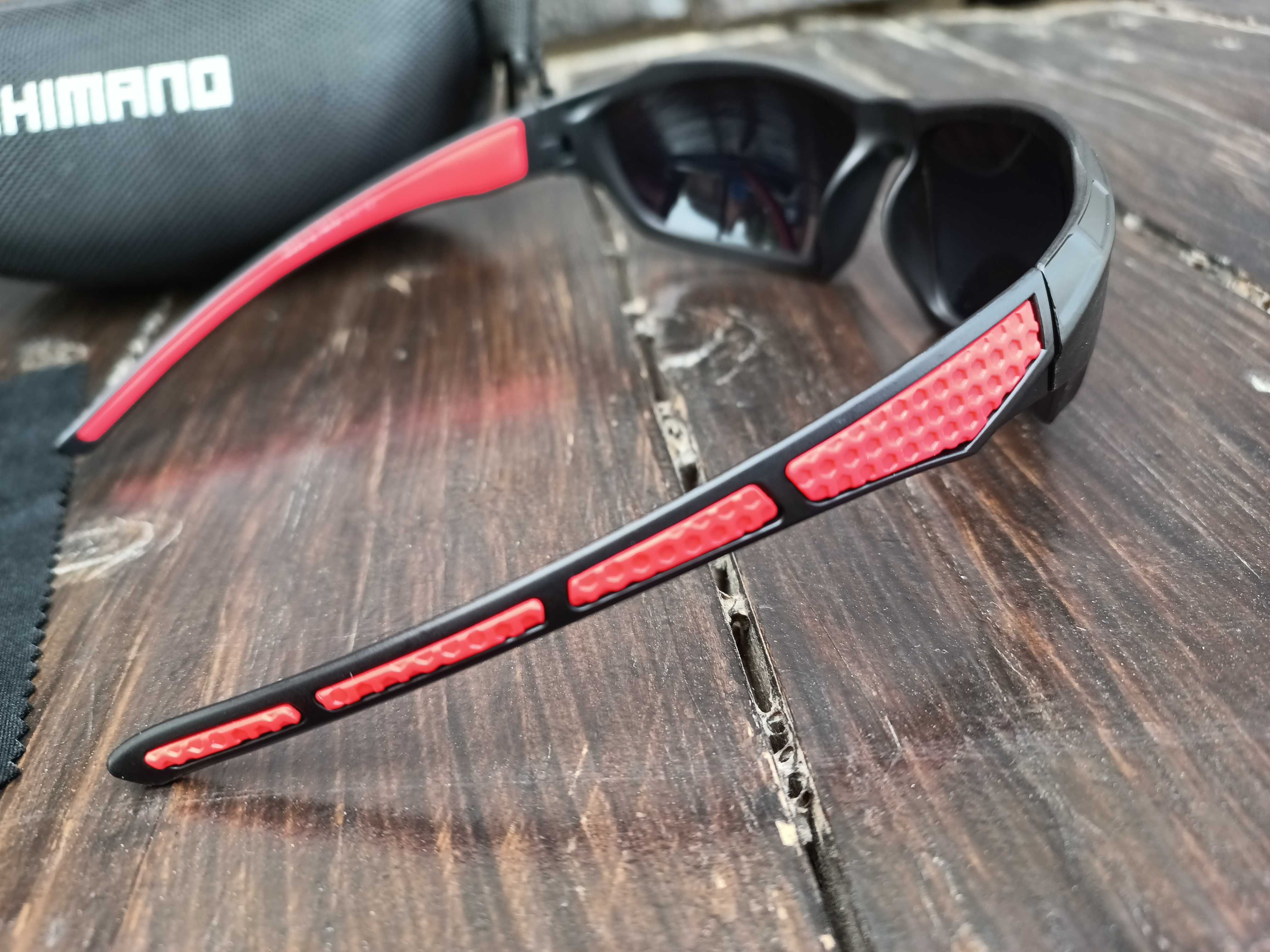 Фірмові нові сонцезахисні окуляри SHIMANO UV400 спортивні очки + чохол