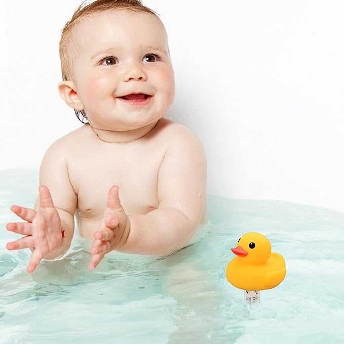 Termometr basenowy do basenu oczka jacuzzi pływająca kaczka 24cm
