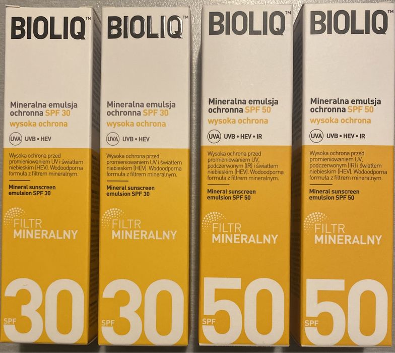 2x Bioliq filtr mineralny 2 w cenie 1 SPF 30 50 emulsja ochronna Wwa