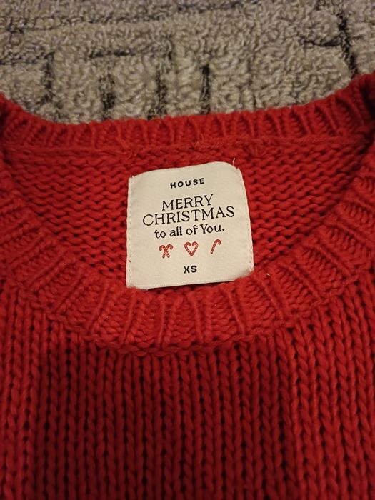 Sweterek świąteczny r XS house damski dziewczęcy