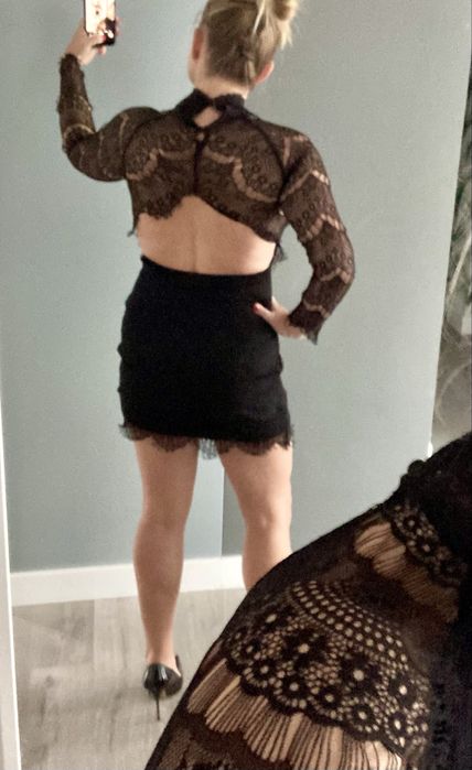 Sylwester !New Yorker sukienka impreza wesele, odsloniete plecy, S