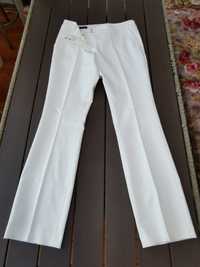 Spodnie białe na kant