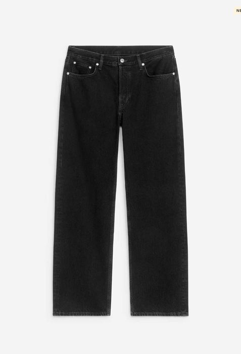 Чорні прямі джинси ARKET low waist