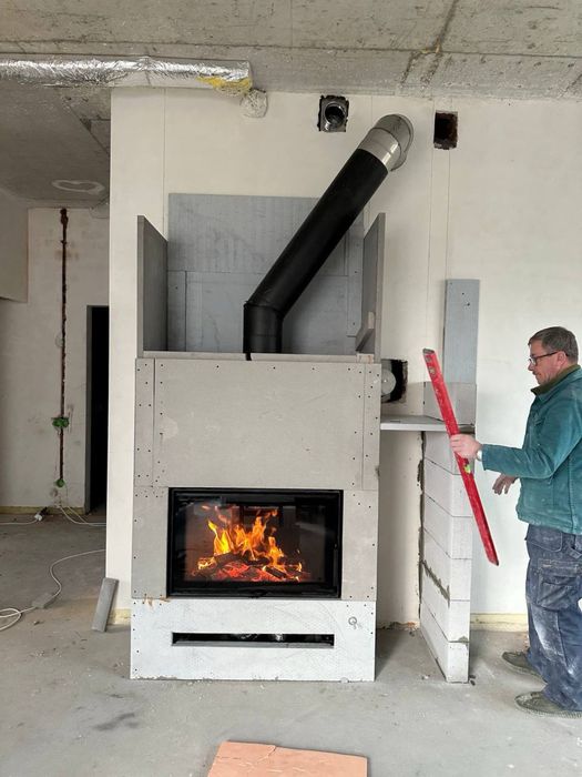 ~ МОНТАЖ та продаж камінів  ‼️ Димоходи труби / Печі / Асортимент