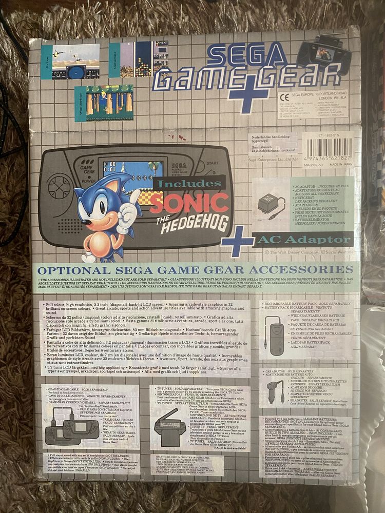 Sega Game Gear GameGear pudelko instrukcje uszkodzone kondensatory