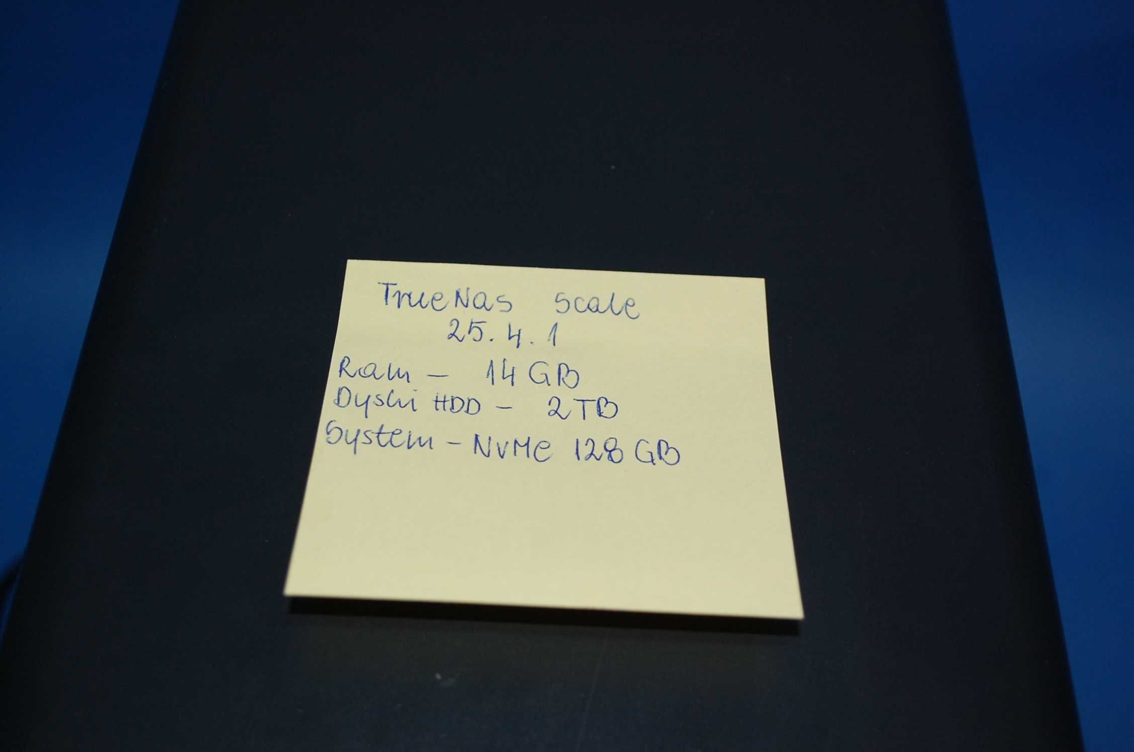 Serwer plików TrueNas Scale ver. 25.4.1