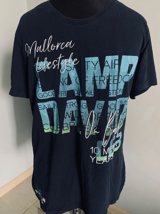 Camp David markowa, crewneck męska koszulka,T-Shirt M/L extra bawełna,