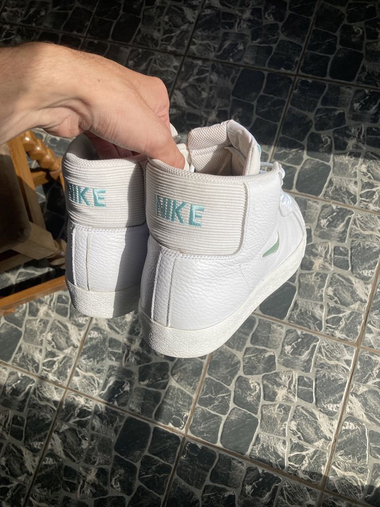 Кросівки Nike SB Zoom Blazer Mid Premium White | Кроси Найк ОРИГІНАЛ