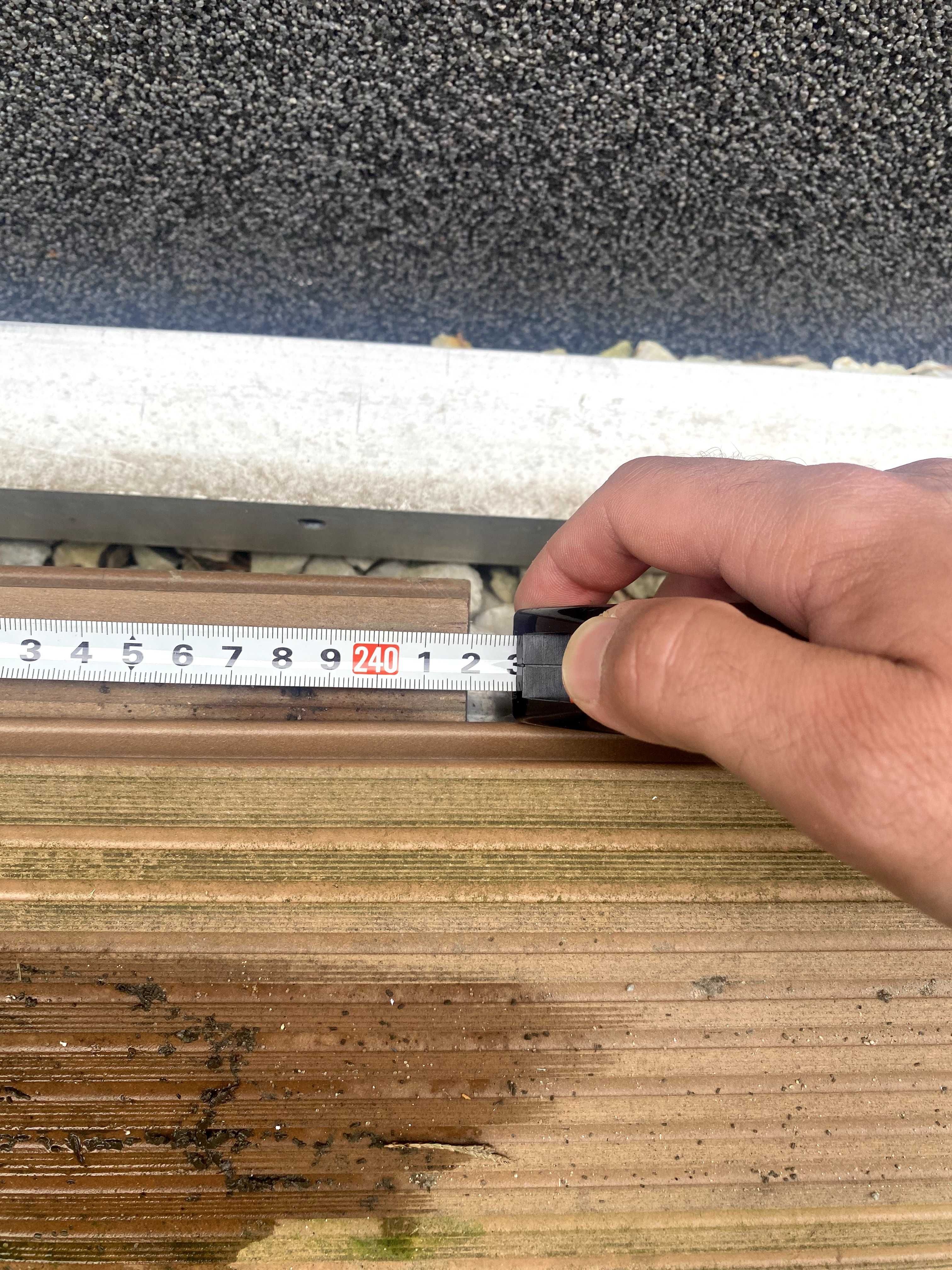Zestaw: deska tarasowa, legar aluminiowy, listwa Twinson, WARSZAWA