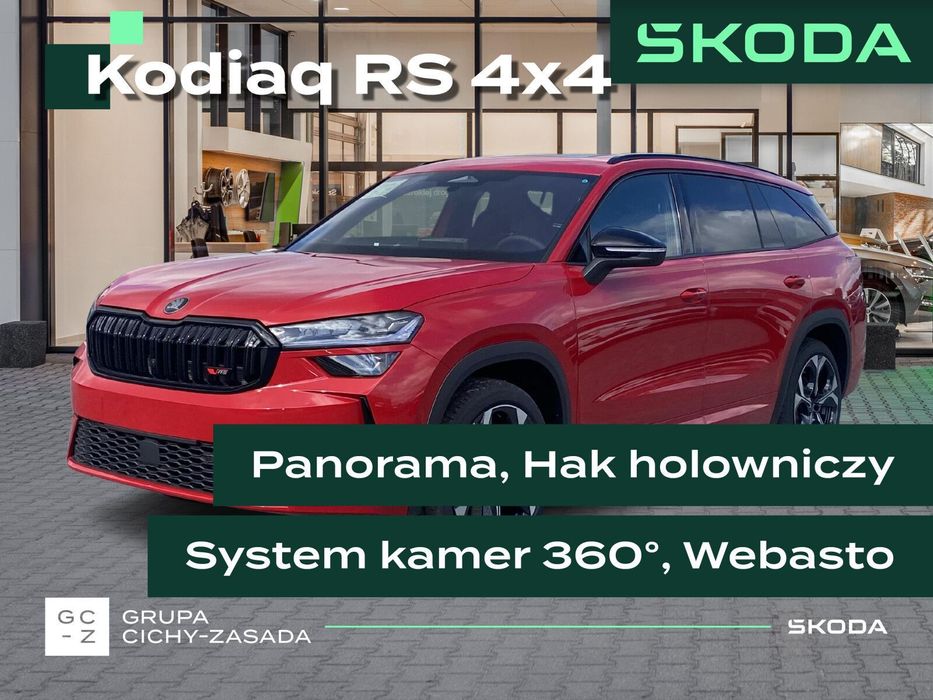 Skoda Kodiaq Skórzana tapicerka, Navigacja 13", Panorama, system kamer 360°