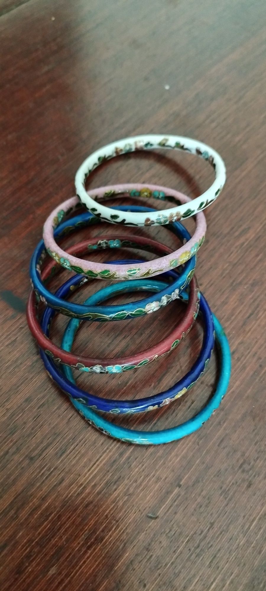 Pulseiras de esmalte vintage Cloisonné