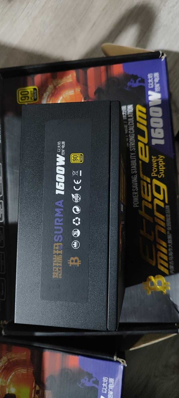 Блок живлення для майнінгу Ethereum Mining Power Supply 1600 W