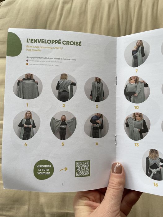 Pano tecido Porta-Bebés Neobulle - Excelente Estado