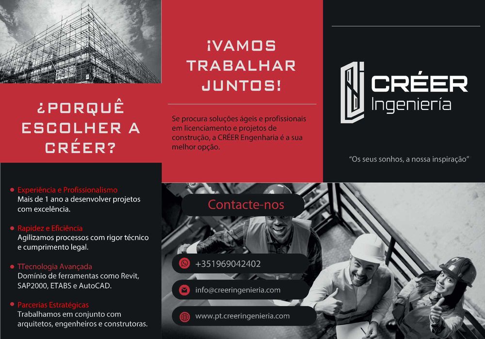 Projetos de Arquitetura, Estruturas e Remodelações | CRÉER Engenharia