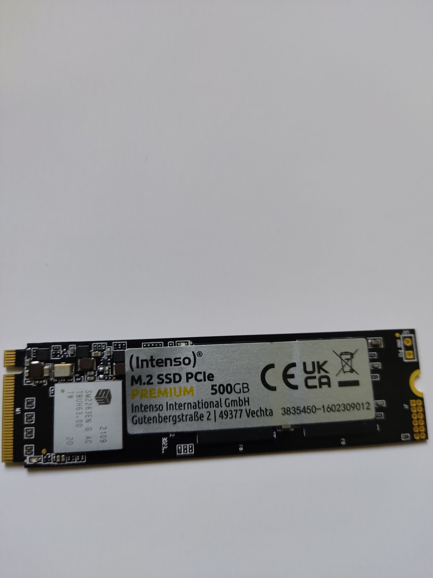 SSD диск Intenso Premium 500GB M.2 NVMe PCIe 3D NAND SLC