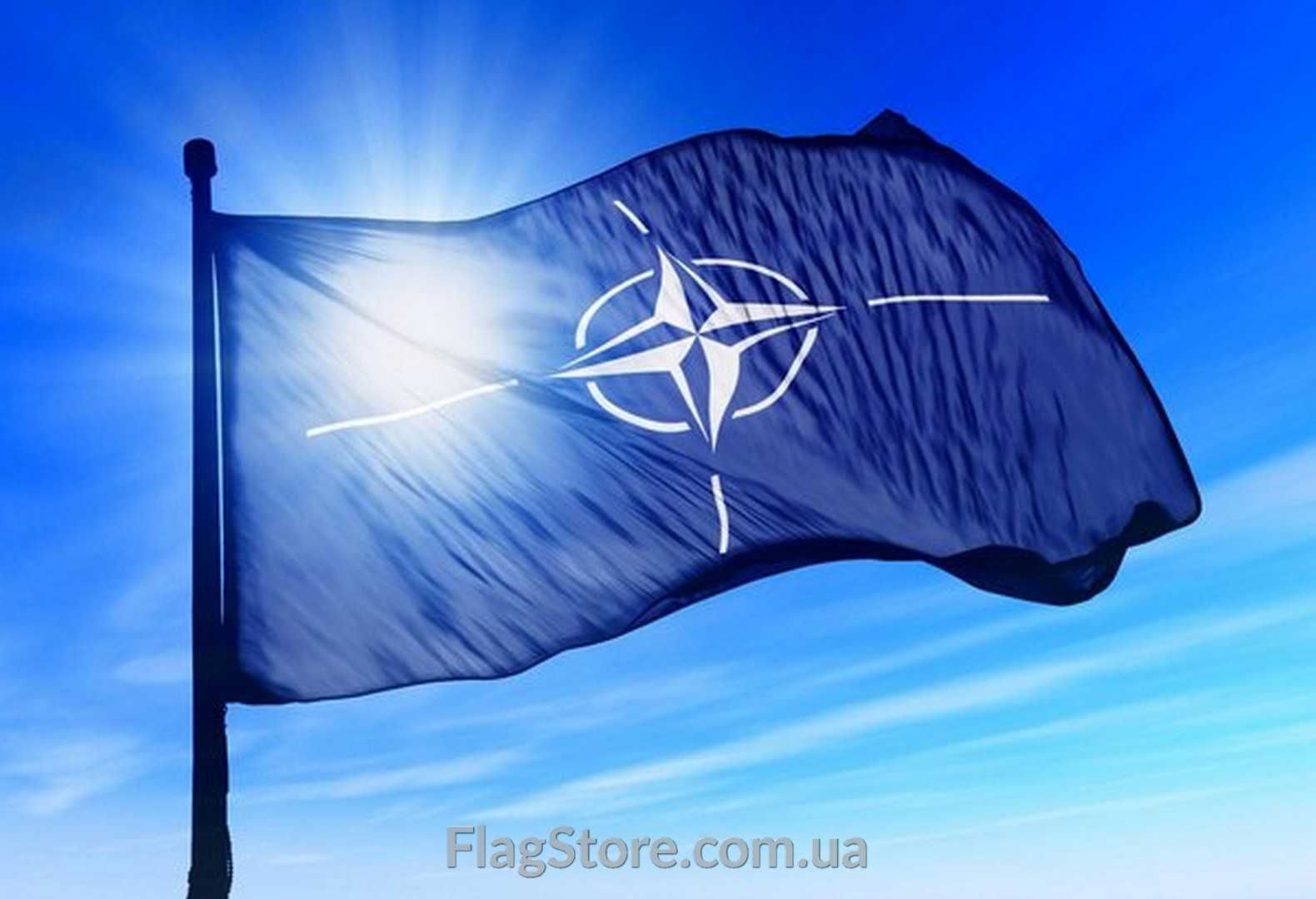 Флаг НАТО/Североатлантического договора 90*60, 150*90 см, flag of NATO