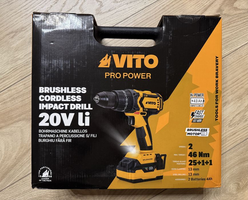 Wkrętarka VITO 20V 4Ah 2 baterie