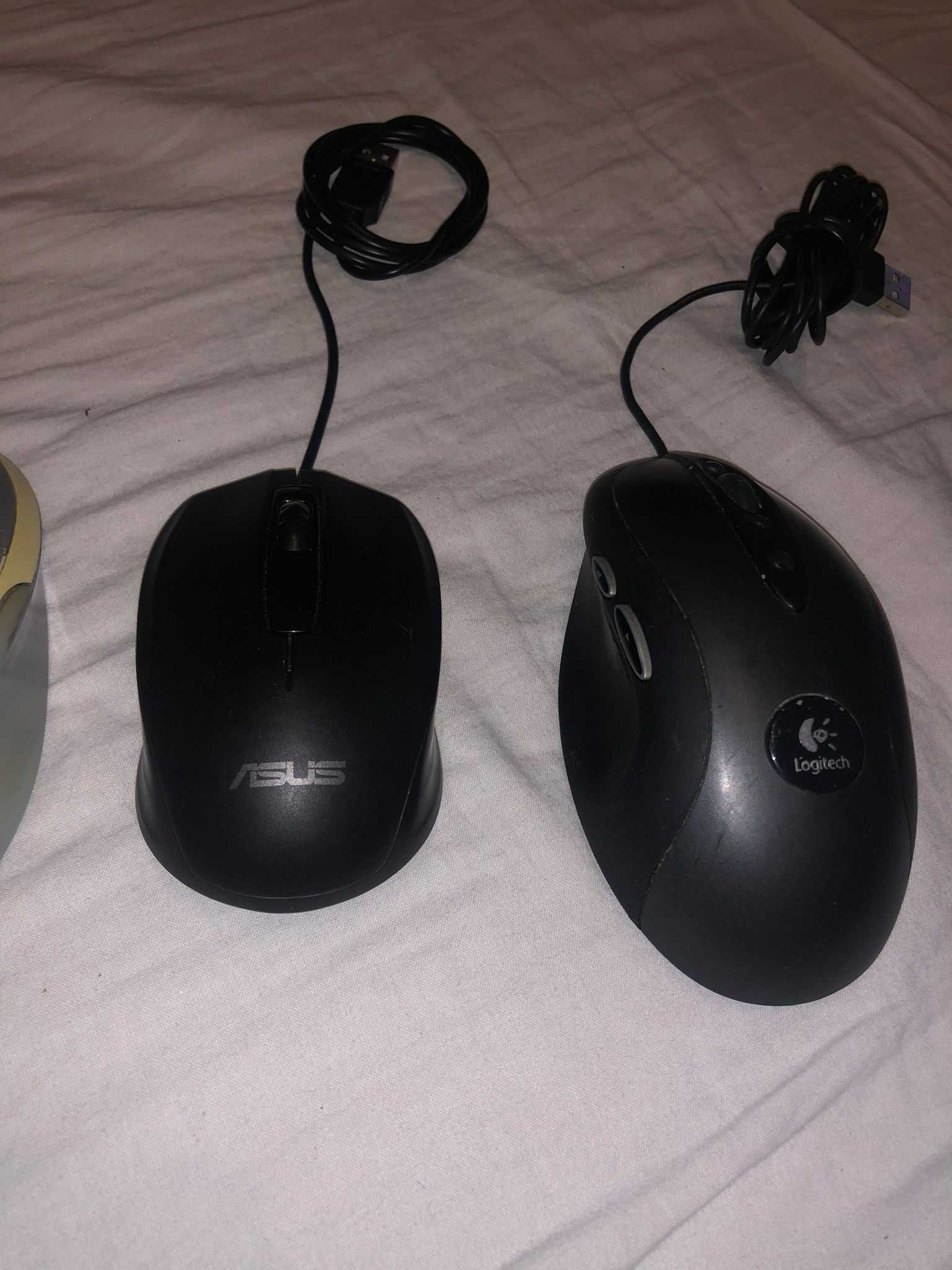 RATOS COM FIO GAMING,LOGITECH,ASUS
