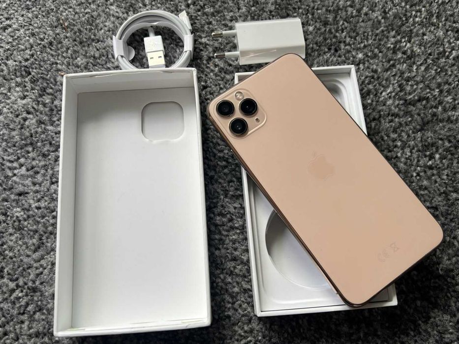 iPhone 11 Pro Max 256GB GOLD ZŁOTY Rose Bat96% Gwarancja FV