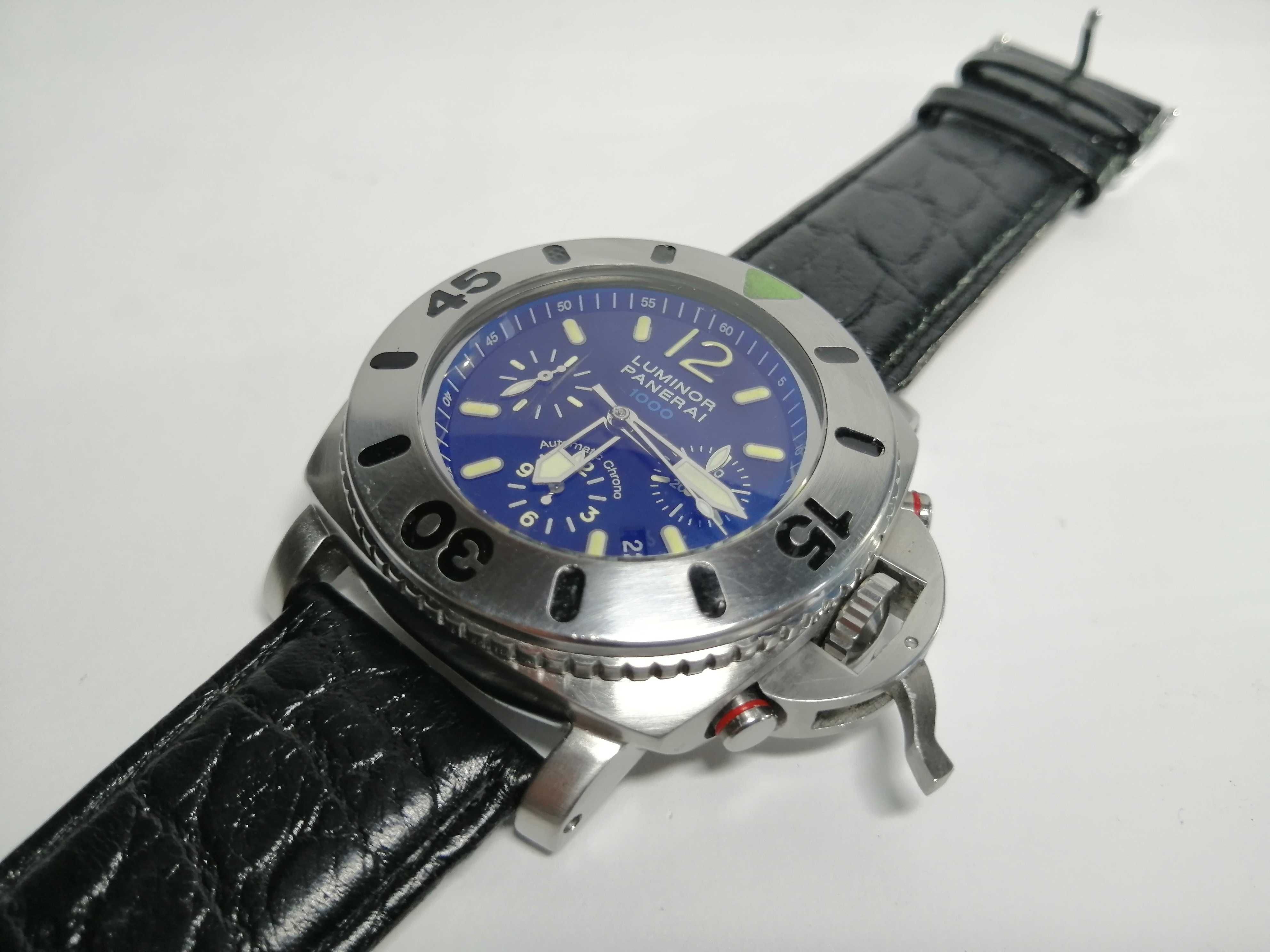 Часы Officine Panerai Luminor Chrono 1000м дайвер. Механика. Хронограф