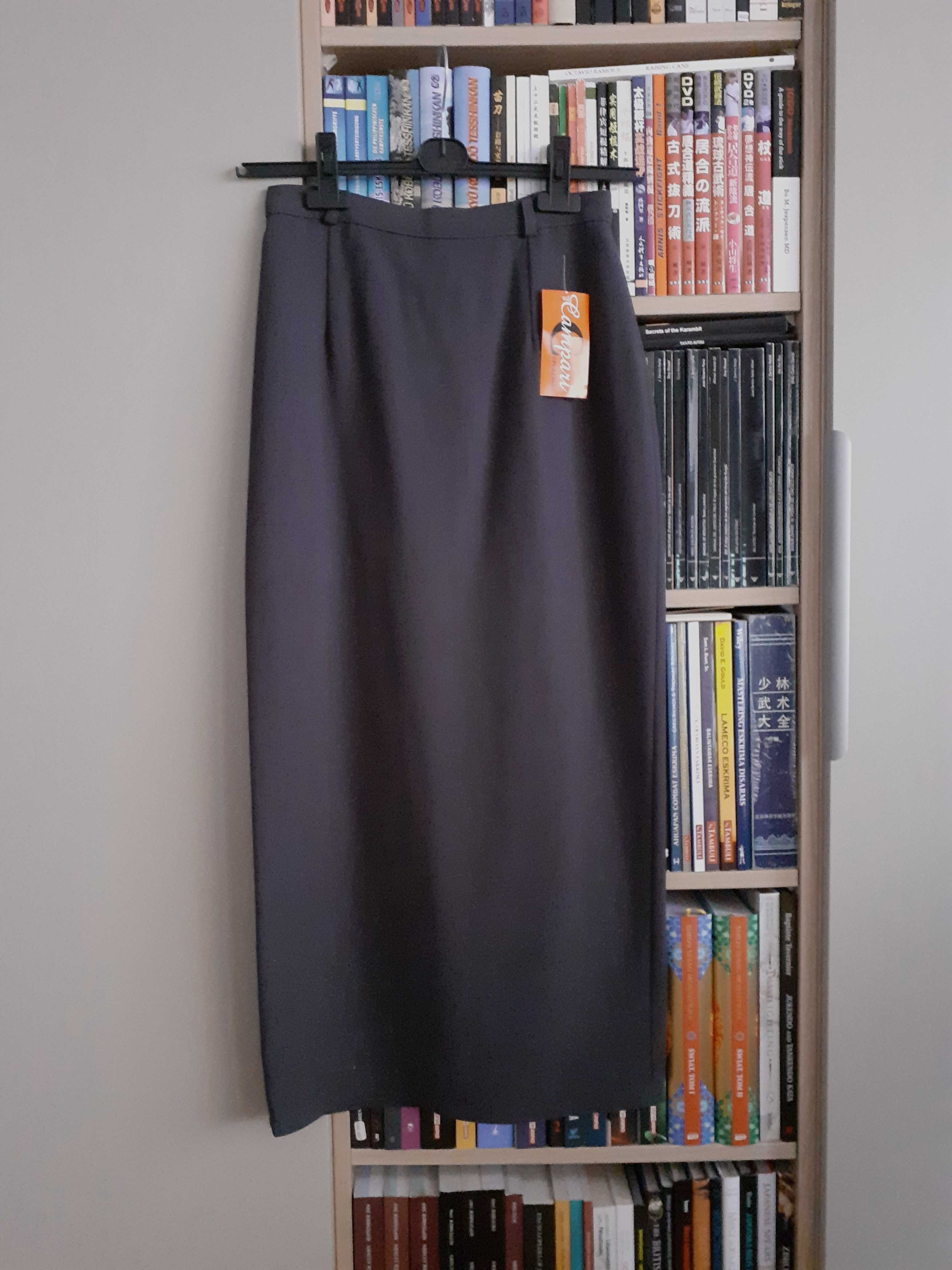 Spódnica ołówkowa maxi, brąz