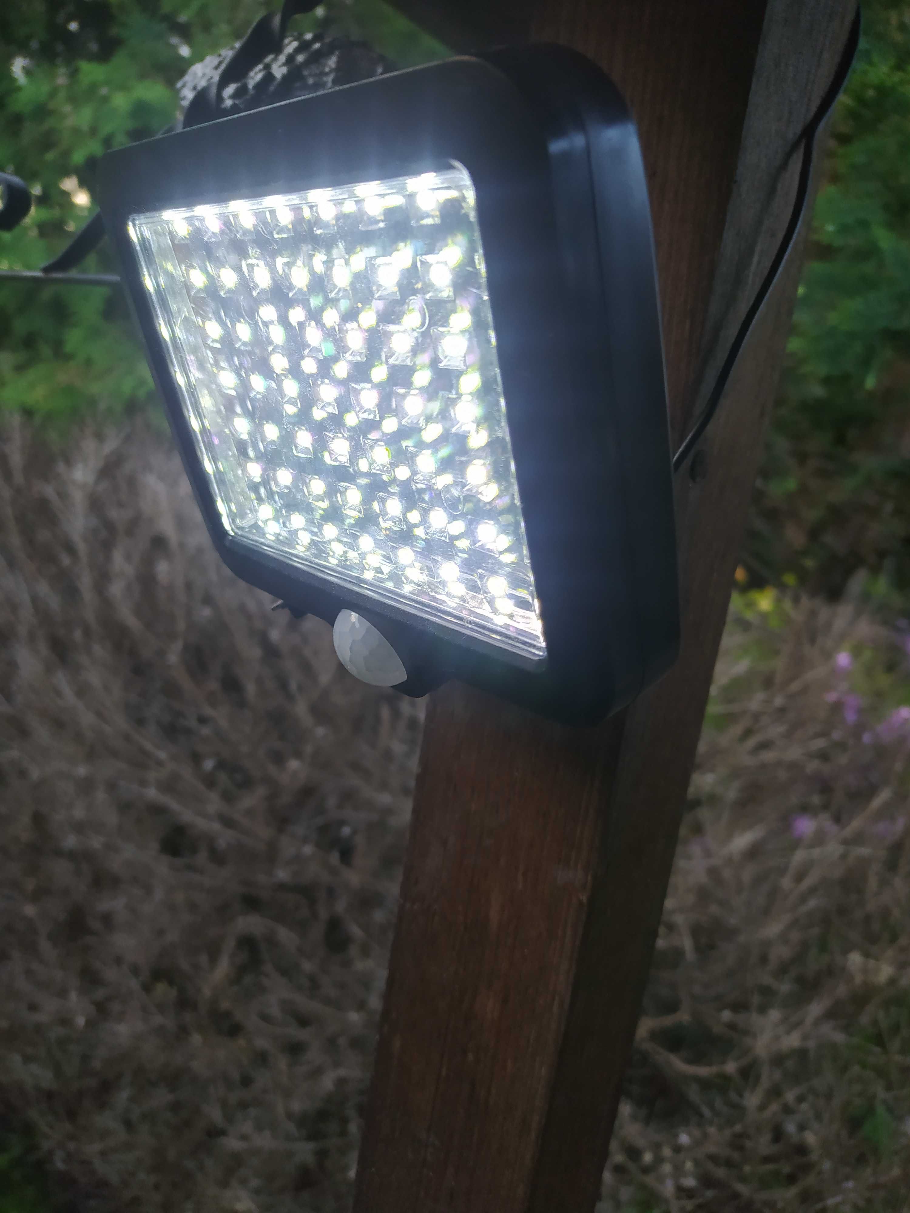 Lampa solarna 100LED z czujnikiem ruchu i zmierzchu