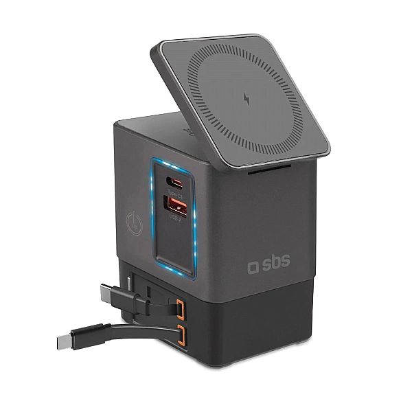 Stacja ładująca SBS Power Dock 6w1 z MagSafe, podstawką i kablami USB-