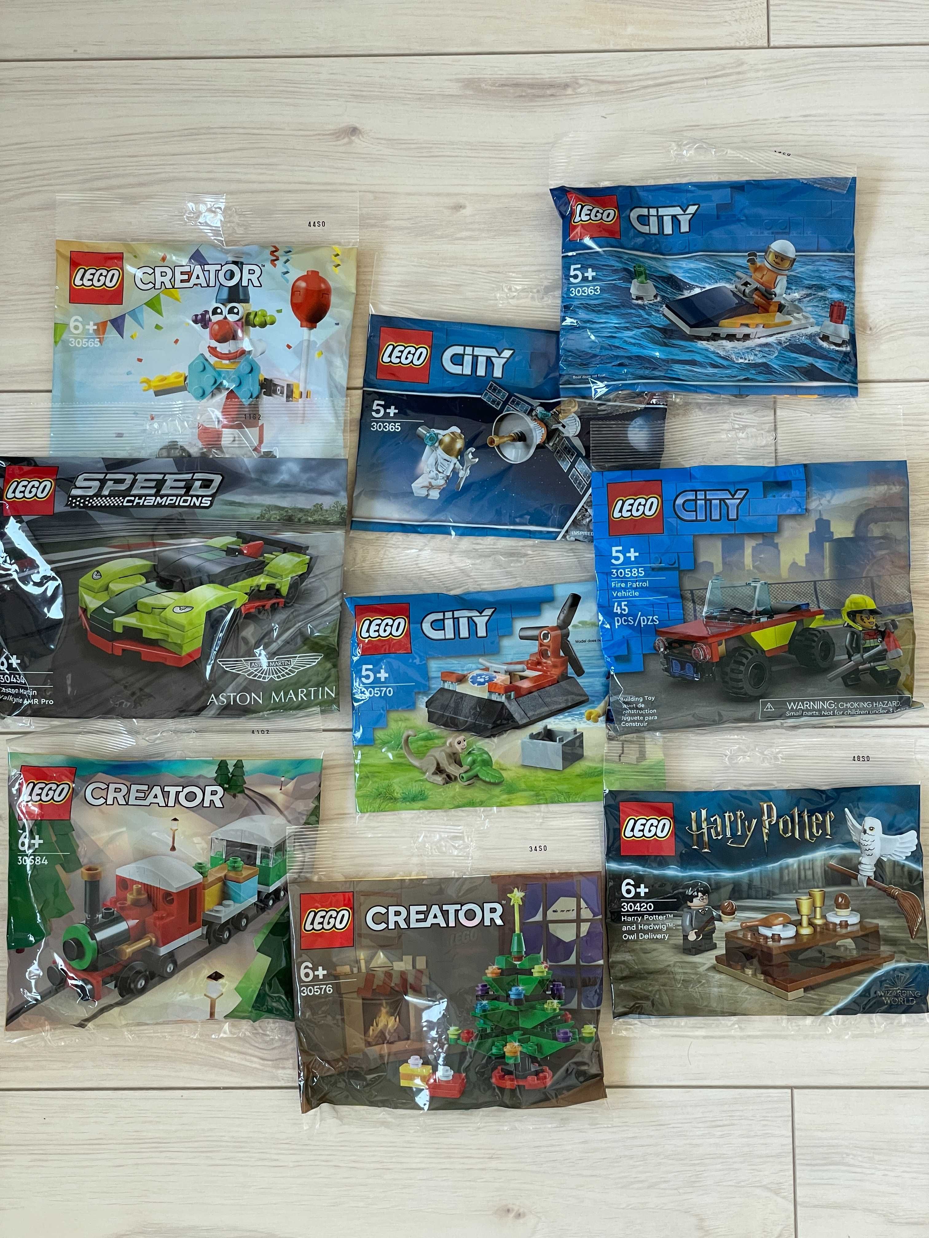 Pakiet LEGO polybag x9 mix - city, creator, harry potter, speed