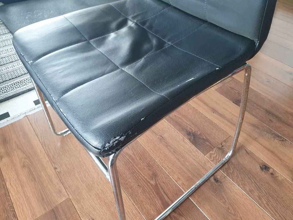 Krzesła 4sztuki, czarne