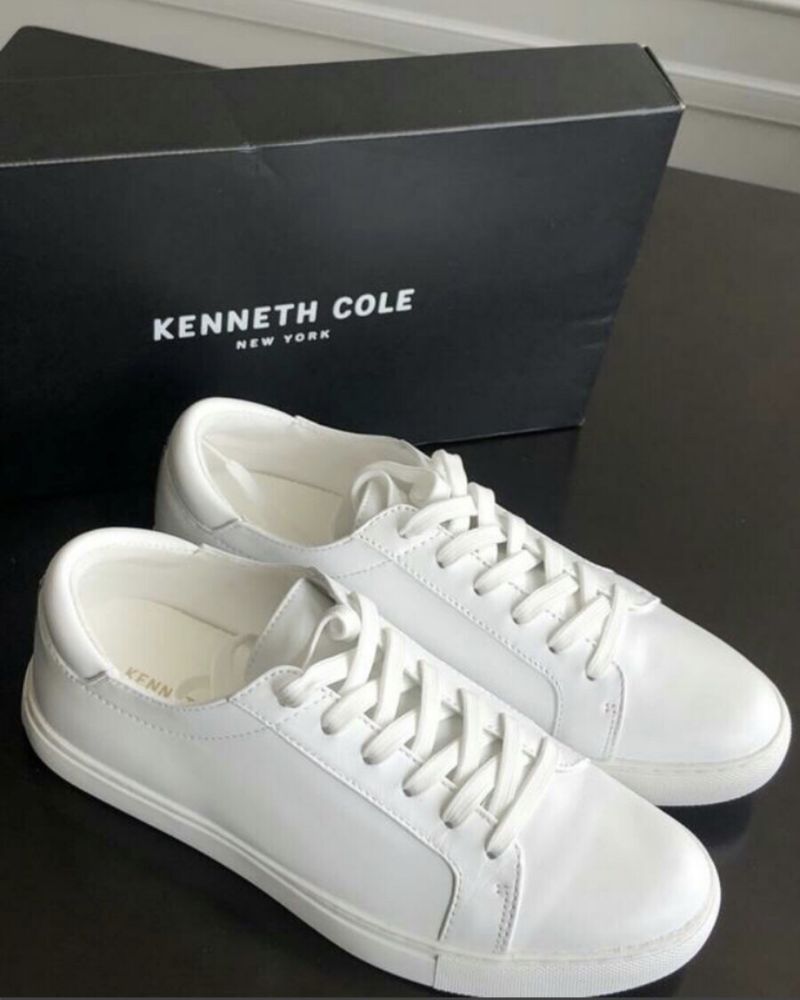 Кожа Kenneth Cole New York кроссовки кеды кросівки us8  на стопу 25 см