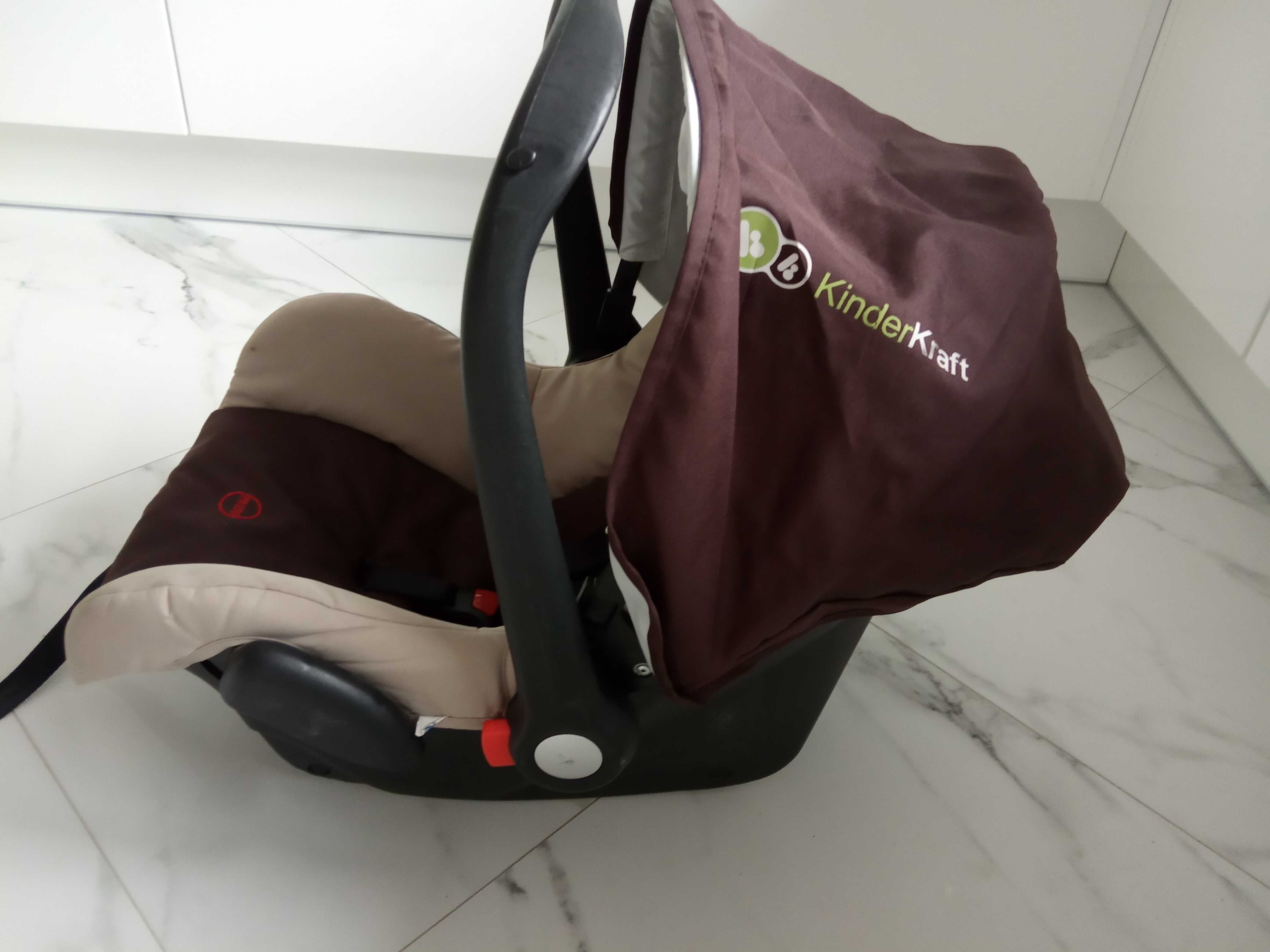 Fotelik samochodowy nosidełko dla dziecka Kinder Kraft daszek