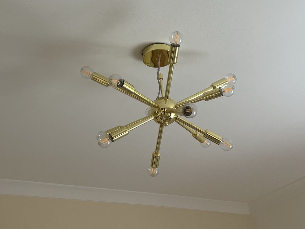 Westwing  lampa sufitowa Spike złota ,jak nowa  ( posiadam 3 sztuki)