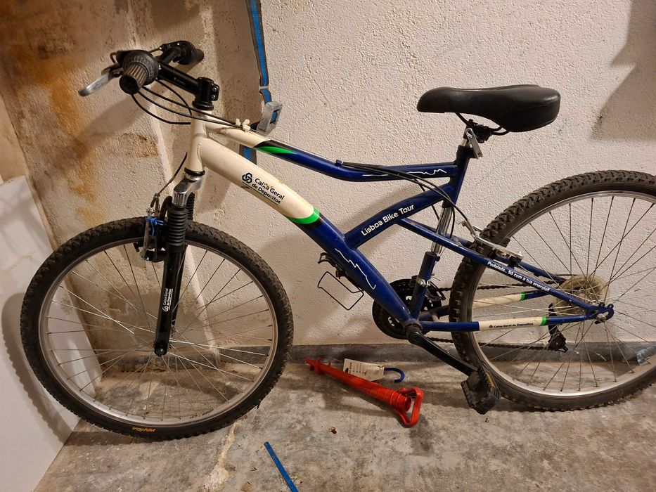 Bicicleta tamanho s ou m, amortecedor frente, 14 mudanças