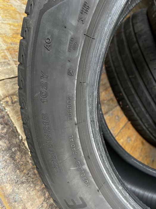Dwie opony bridgestone turanza t005 225/55/18 2020r.