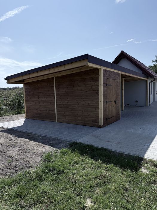 Drewniany garaż 9x5m CelWood
