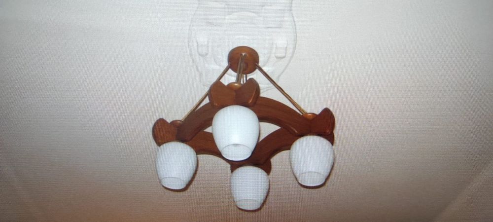 Lampa żyrandol wiszący ,4 klosze