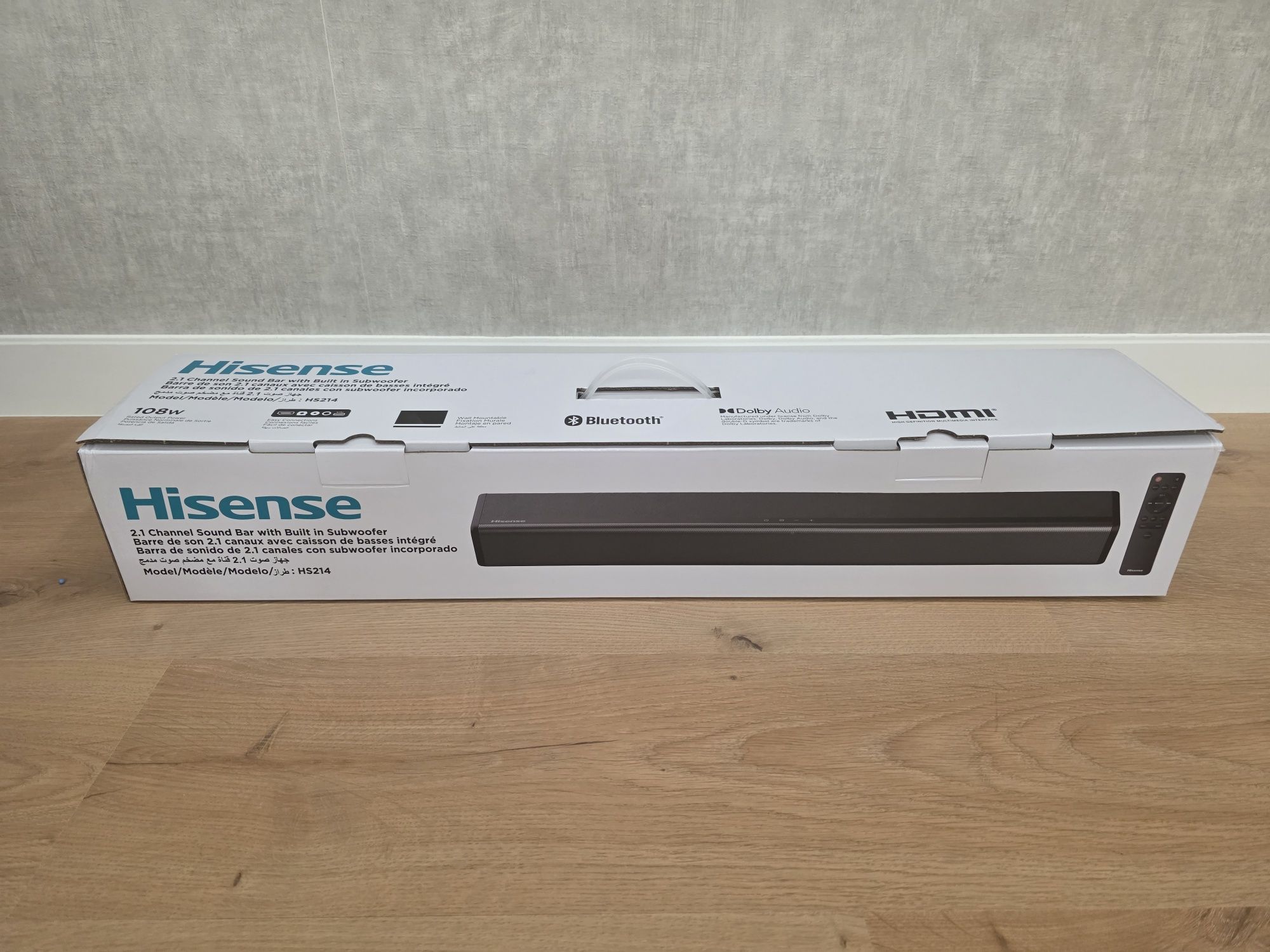Саундбар Hisense2.1 HS214 /Новий в коробці
