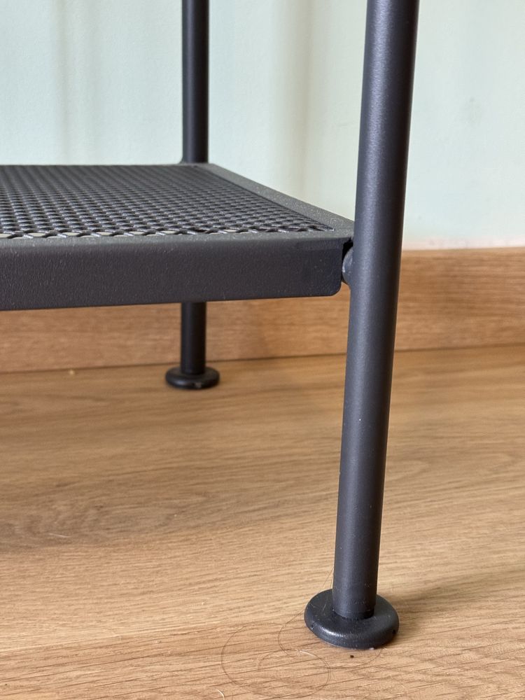 Estante LÄCKÖ preta IKEA como nova