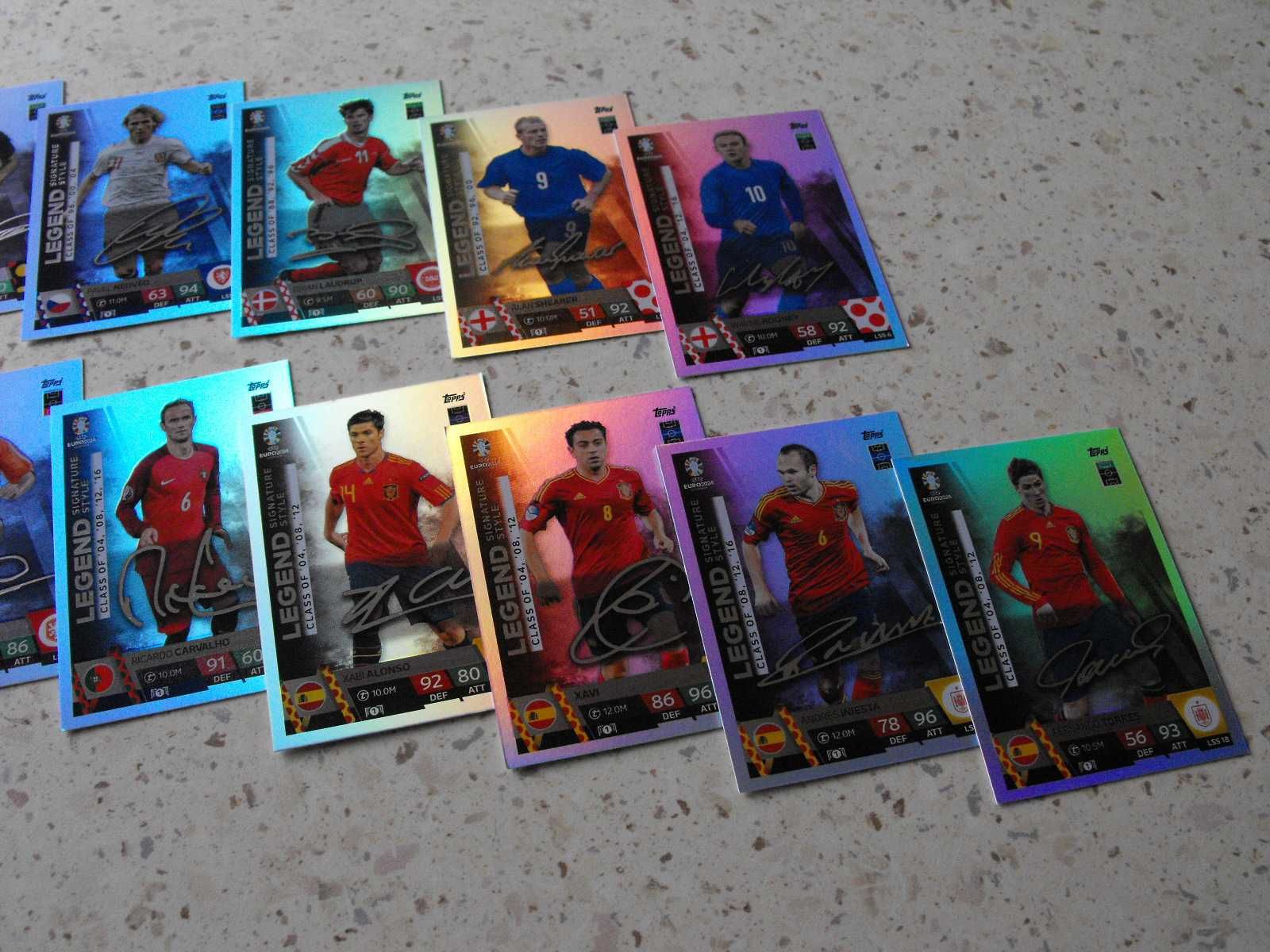 topps Match Attax EURO 2024, karty z kategorii LEGEND LSS, NOWE !!!