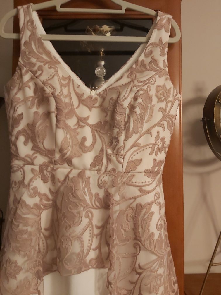 Lux Wear sukienka asymetryczna z koronką 38  wesele studniówka