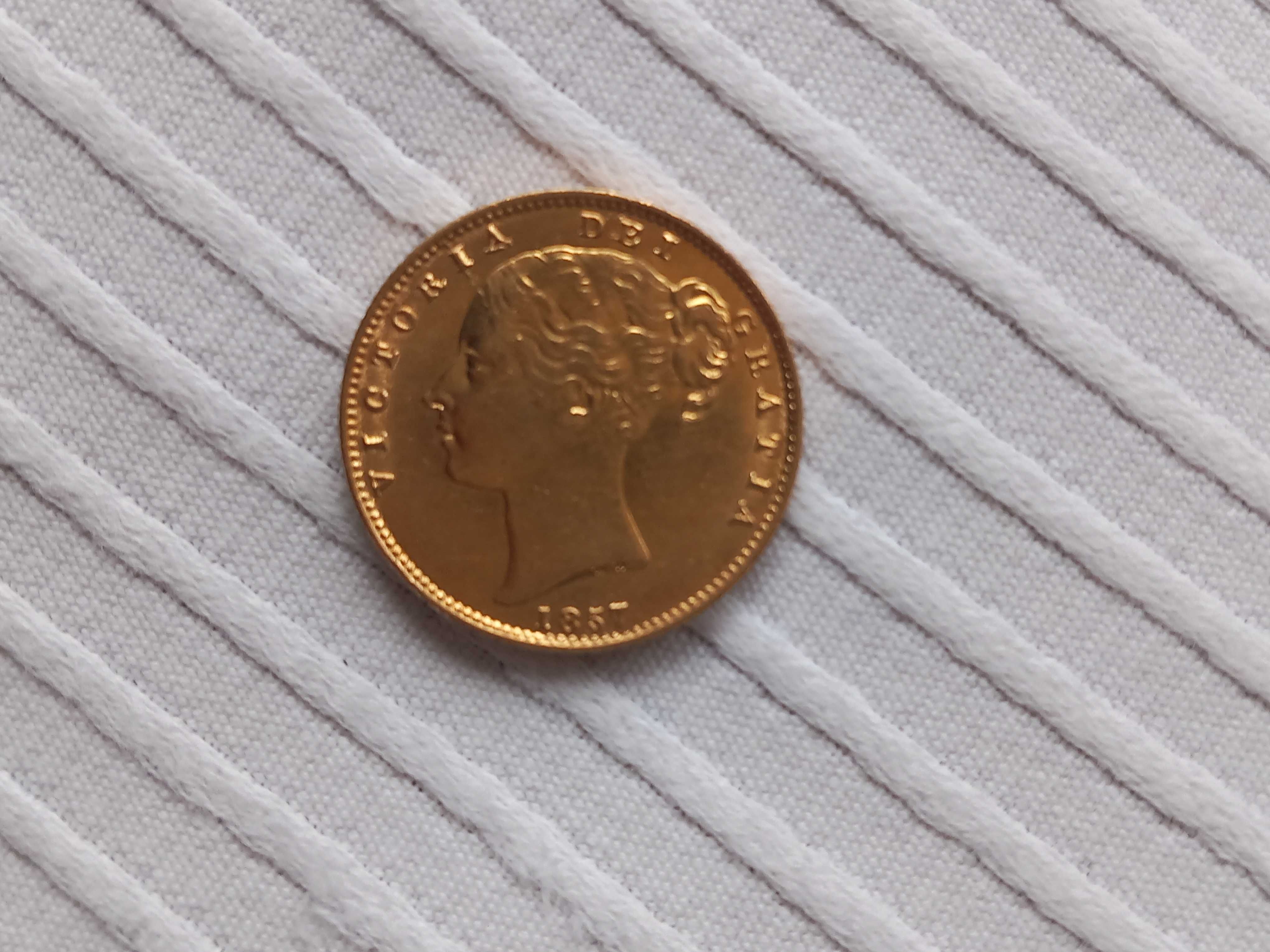 Moeda Libra 1857 Inglaterra