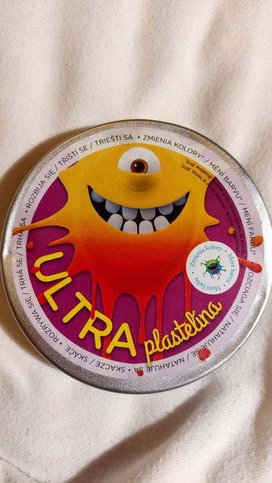 Ultra plastelina zmieniająca kolor czerwona pomarańczowa żółta