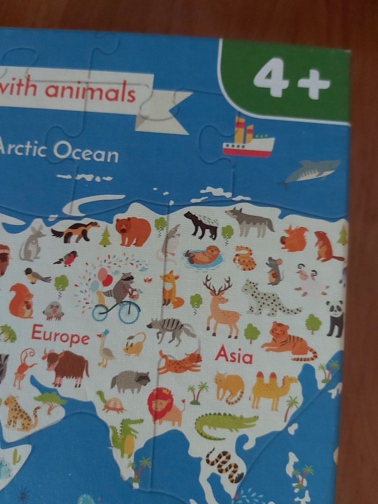 Puzzle -Mapa swiata