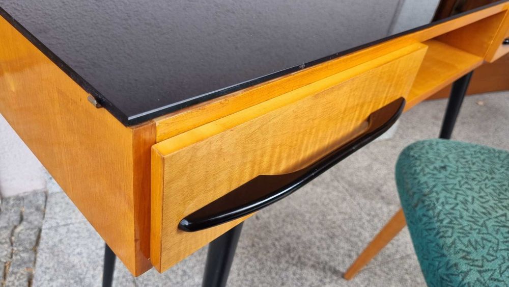 Biurko Konsola Toaletka Mojmir Pozar Design PRL lata 60 Czechosłowacja