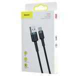 Kabel Baseus Cafule 3A USB-A do USB-C 1m, czarno-szary