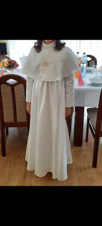 Alba/sukienka komunijna, pełny komplet z długim rękawem komunia święta