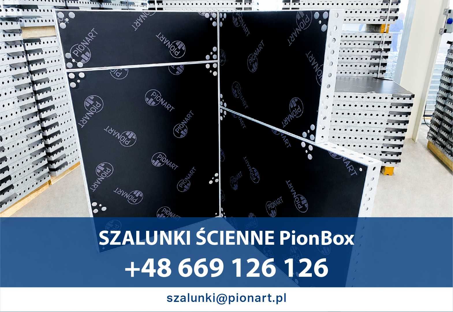 Szalunki ścienne PionBox 200m2 (kompatybilne z Tekko) - PRODUCENT NOWE