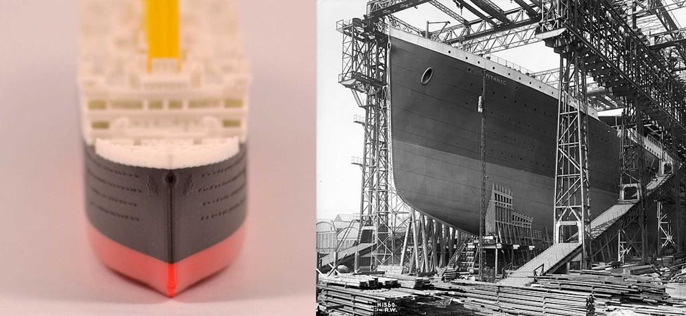 RMS Titanic model łamany z magnesami! – 269 mm (Skala 1:1000)
